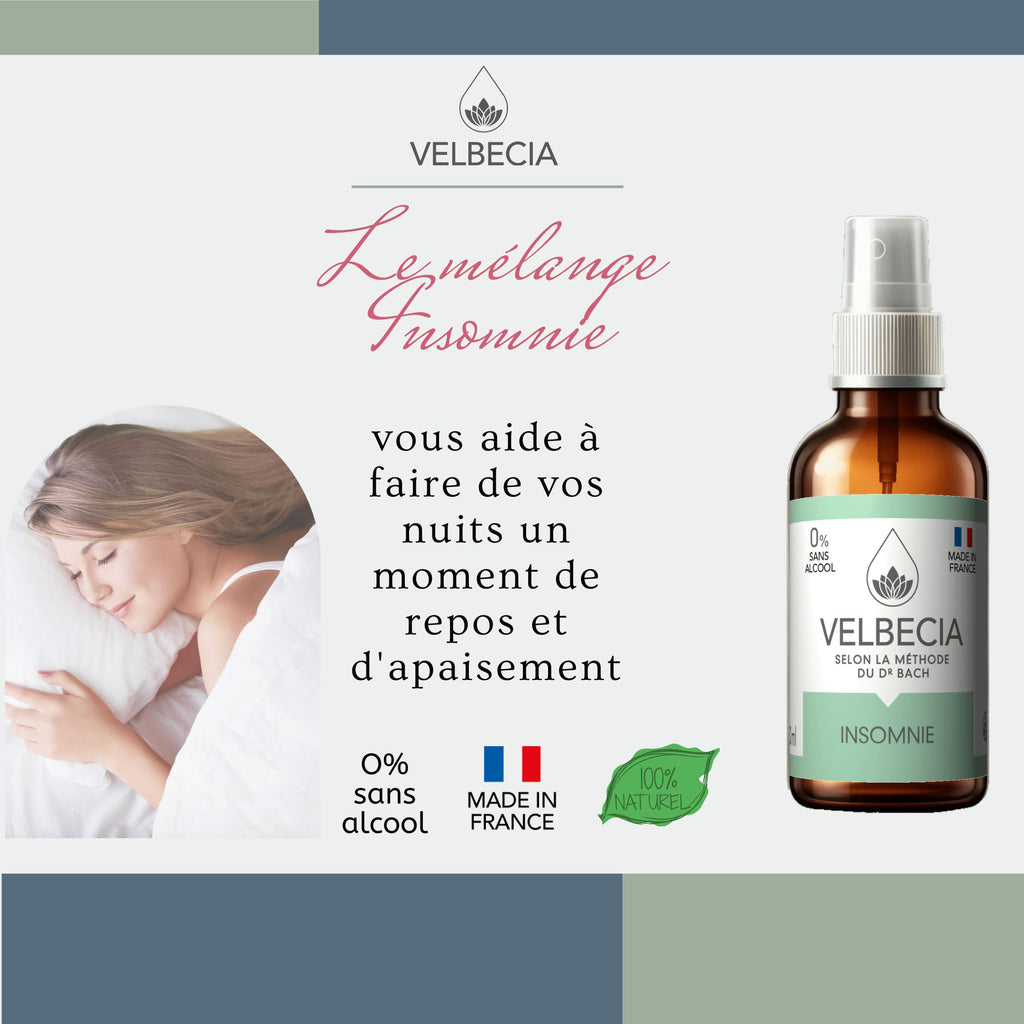 Velbecia® INSOMNIE +1 OFFERT - A partir de Fleurs de Bach SANS ALCOOL