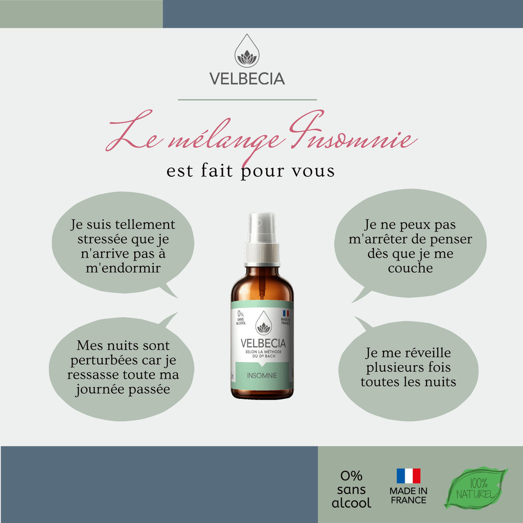 Velbecia® INSOMNIE +1 OFFERT - A partir de Fleurs de Bach SANS ALCOOL