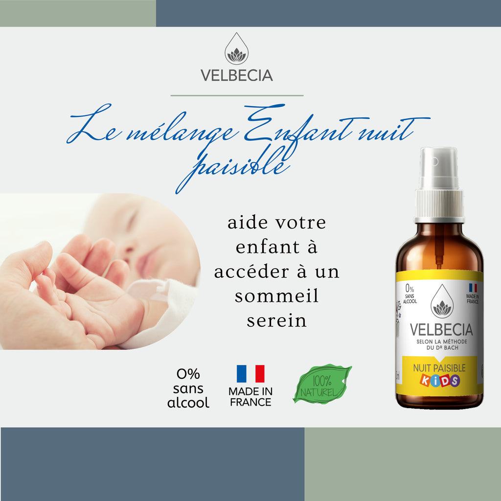 Velbecia® NUIT PAISIBLE KIDS +1 OFFERT - A partir de Fleurs de Bach SANS ALCOOL