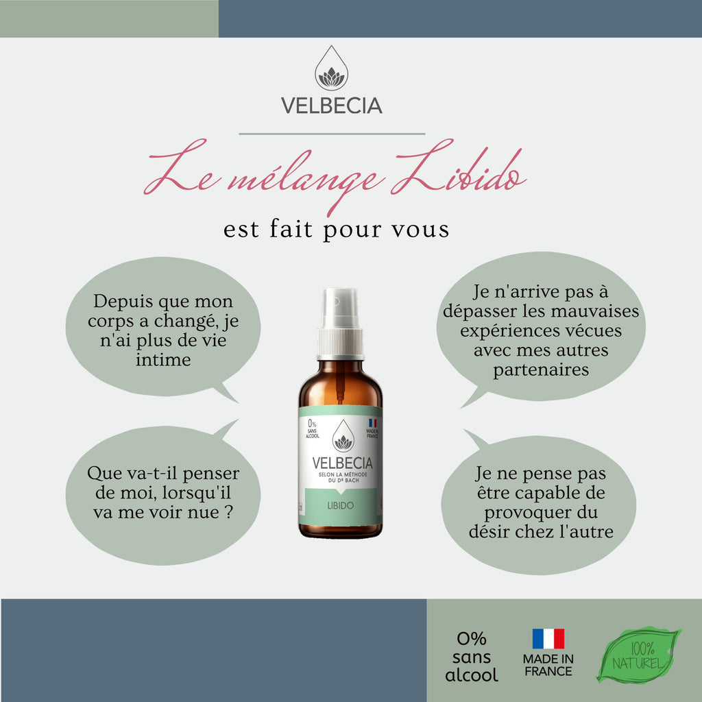 Velbecia® LIBIDO +1 OFFERT - A partir de Fleurs de Bach SANS ALCOOL
