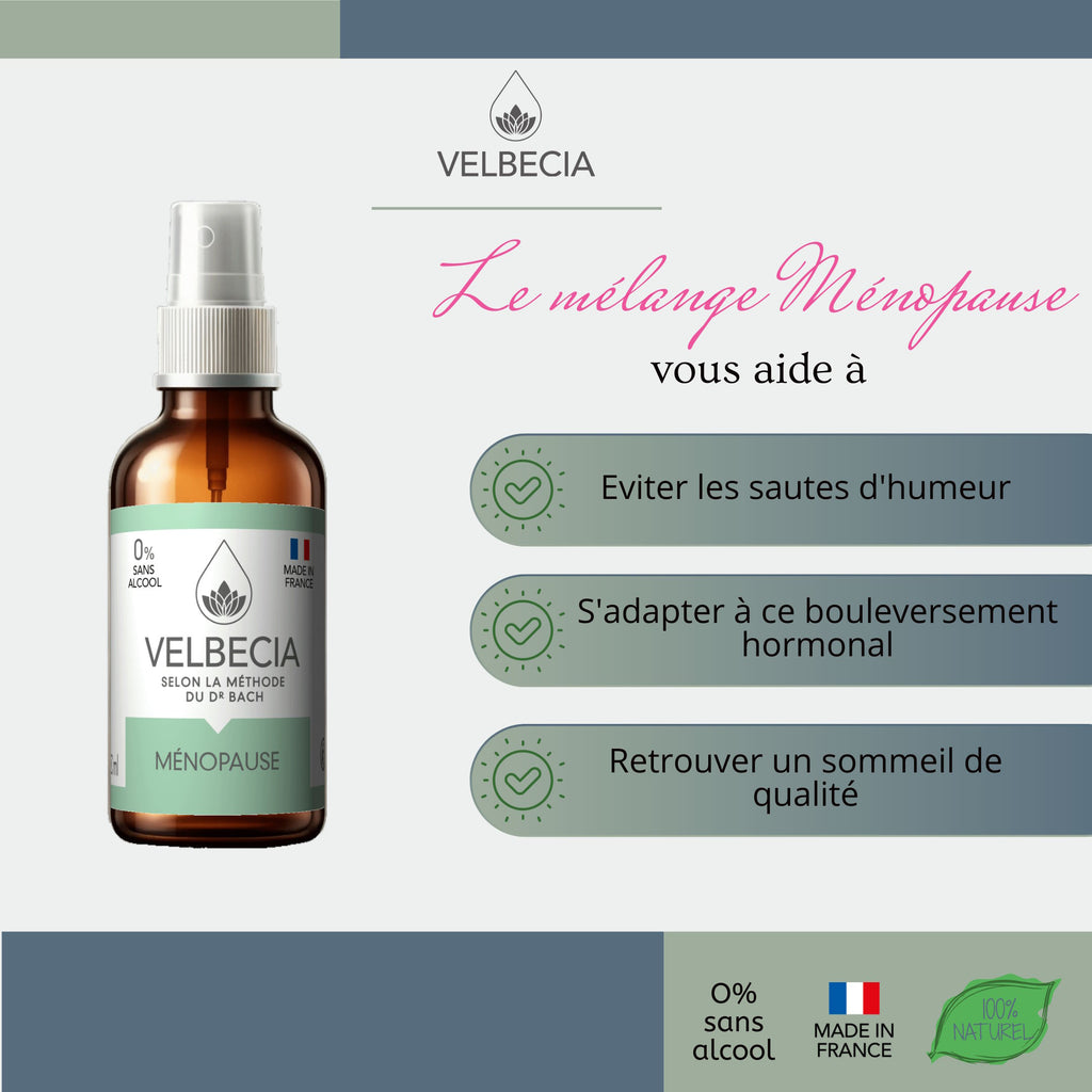 Velbecia® MENOPAUSE +1 OFFERT - A partir de Fleurs de Bach SANS ALCOOL