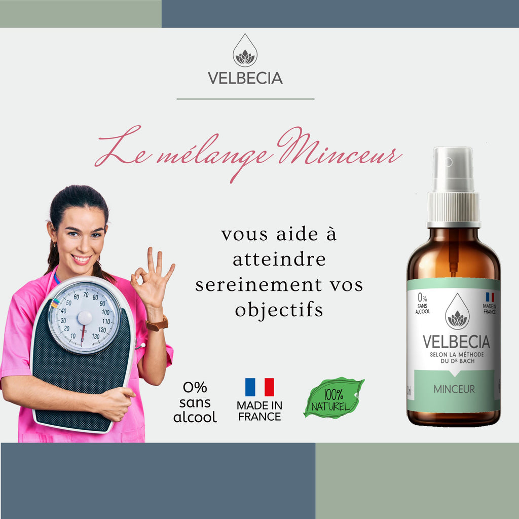 Velbecia® MINCEUR +1 OFFERT - A partir de Fleurs de Bach SANS ALCOOL