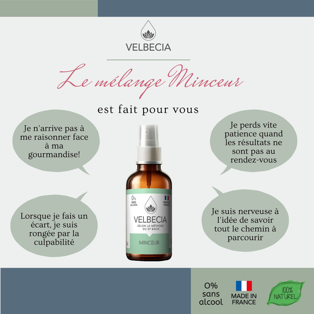 Velbecia® MINCEUR +1 OFFERT - A partir de Fleurs de Bach SANS ALCOOL