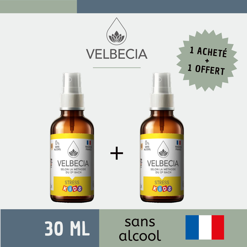 Velbecia® STRESS KIDS +1 OFFERT - A partir de Fleurs de Bach SANS ALCOOL