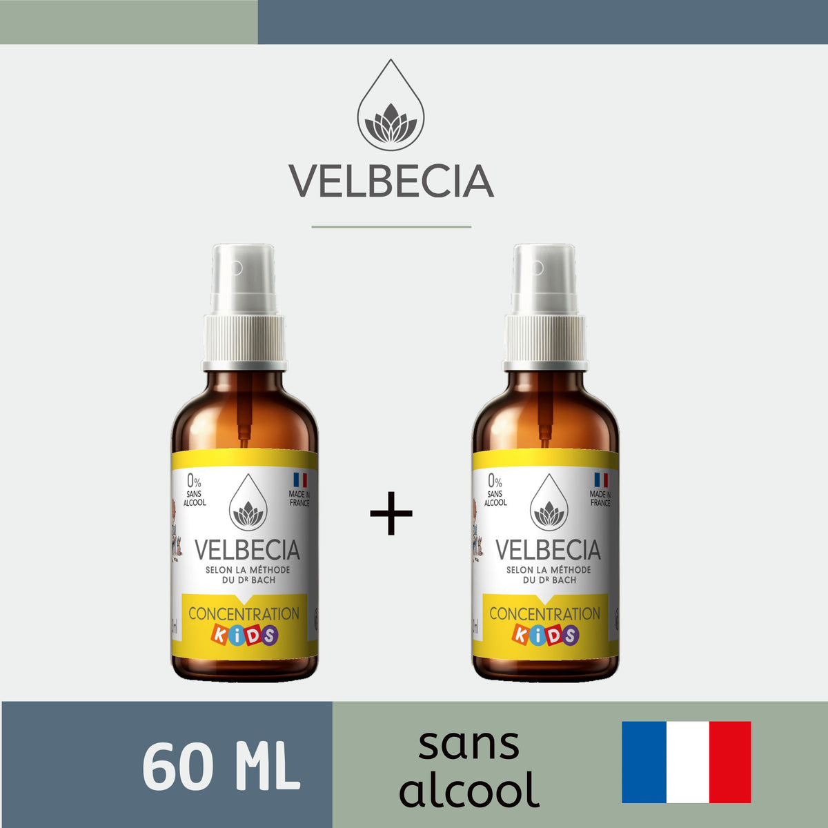 Velbecia® CONCENTRATION KIDS - A partir de Fleurs de Bach SANS ALCOOL