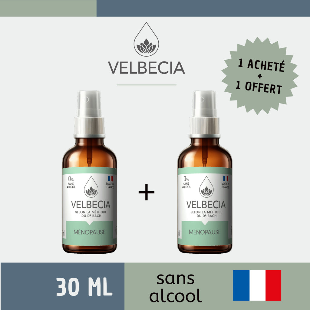 Velbecia® MENOPAUSE +1 OFFERT - A partir de Fleurs de Bach SANS ALCOOL